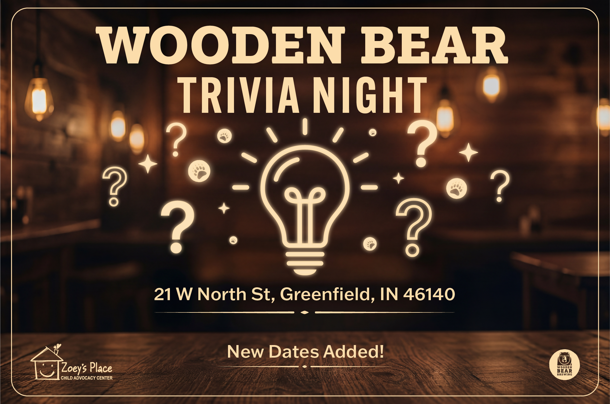 Trivia Night at Wooden Bear, July 23