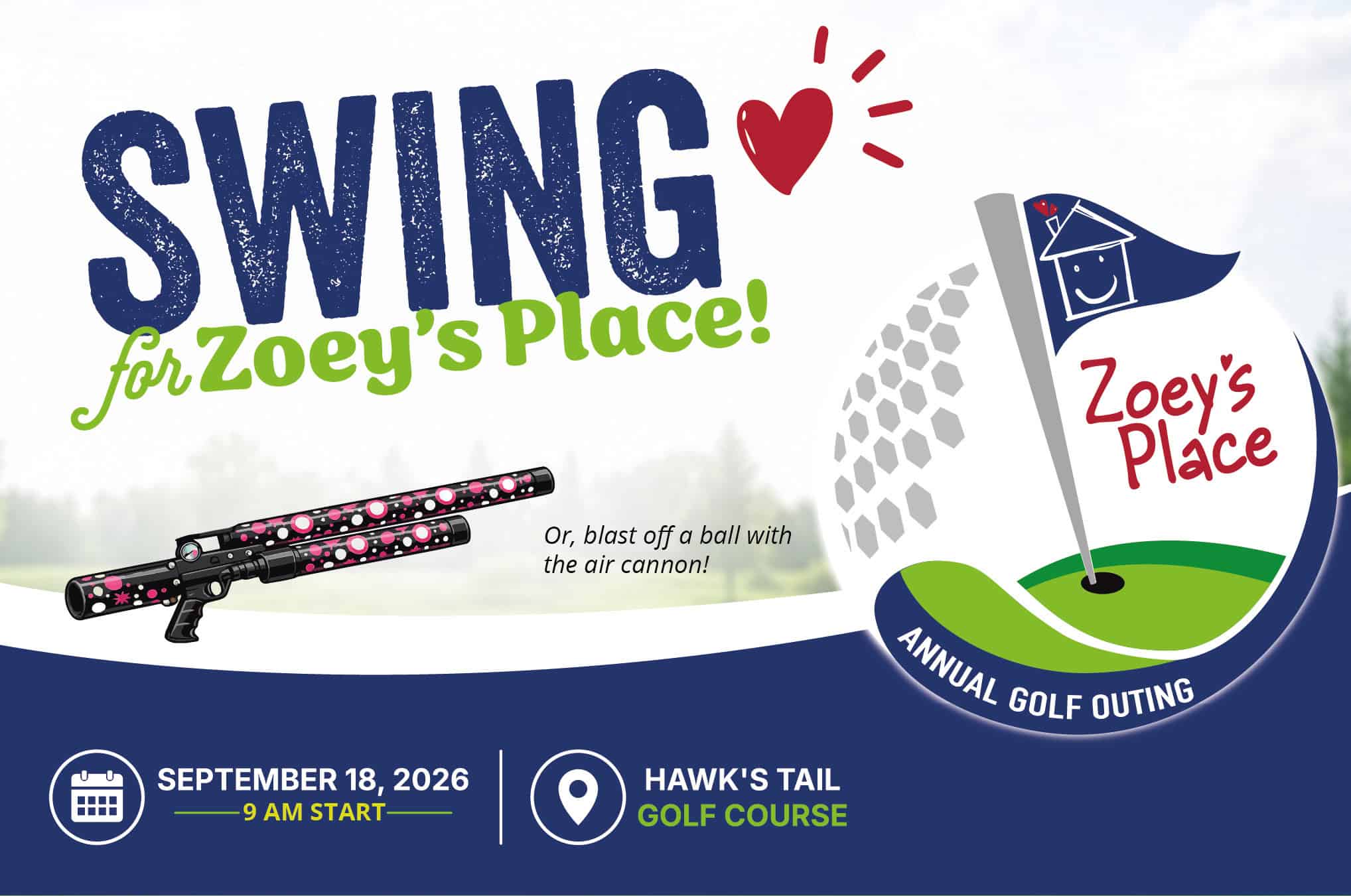 The Zoey’s Place Golf Outing is coming up September 18